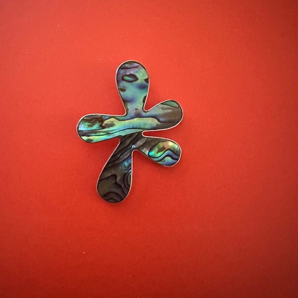 925 Sterling Silver Abalone Pendant - Picture 1 of 4